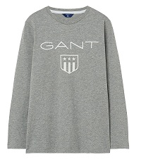 Лонгслив, футболка с длинным рукавом марки Gant grey